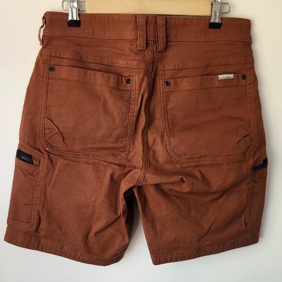 Duluth Trading Company Men's Flex Firehose Shorts Size 30 Rust Orange - Picture 2 of 4